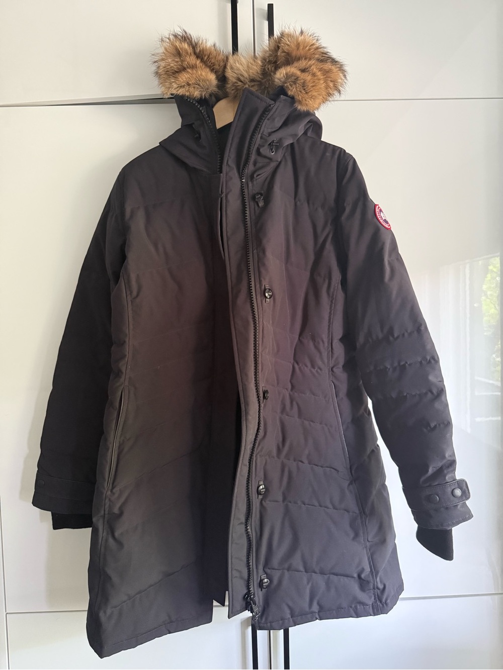 Canada Goose Black Down Parka with Fur-Trim Hood